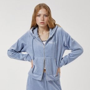 Velour Embroidery Hood Zip-up WHMZF4V21F