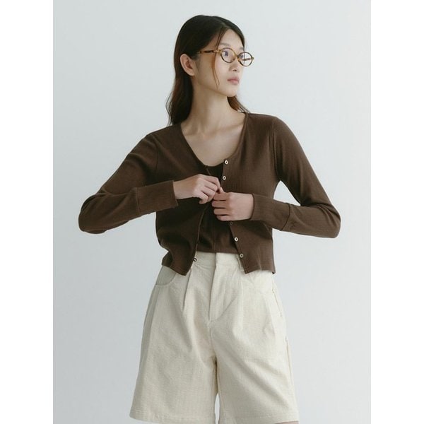 아일렛 자카드 슬리브리스+가디건세트_3COLORS(LSET164)