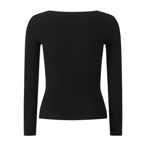무지 골지 V넥 니트 (GQ1KP034F)