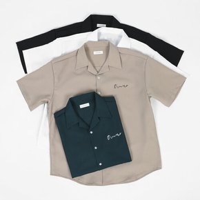 NSA 나염셔츠 커플 투피플 캐주얼 구김없는 오픈카라 캐릭터 워셔블 루즈 반팔 셔츠 남방