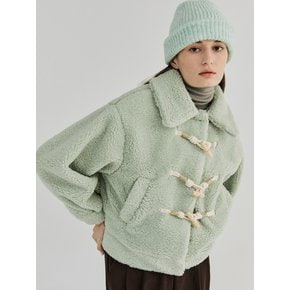 ECO FUR DUFFLE JACKET (MINT)