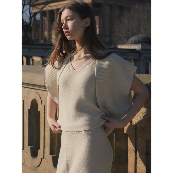 S/S플레 셋업 니트 가디건 (2colors)