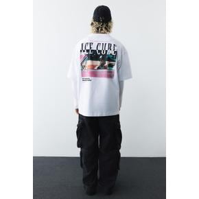 오버사이즈핏 티셔츠 화이트/Ice Cube 1159823041