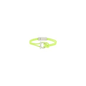 [살바토레 페라가모] woven leather gancini bracelet FLUO PLD MIS 19 7701410759971