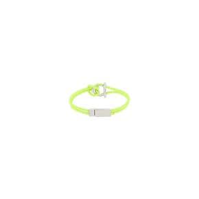 [살바토레 페라가모] woven leather gancini bracelet FLUO PLD MIS 19 7701410759971