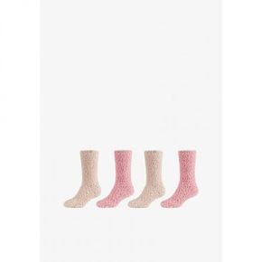 5188002 Skechers COZY FUZZY 4 PACK - Socks rose smoke