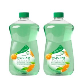 은나노스텝 시즌3 다용도 세정제 1100ml x 2 (리필) 녹색기술