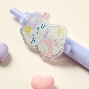 [버터샵] 눈반짝 밀크캣 아크릴 와펜 볼펜