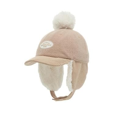 내셔널지오그래픽키즈 K244KHA100 플리스귀달이캡 BEIGE