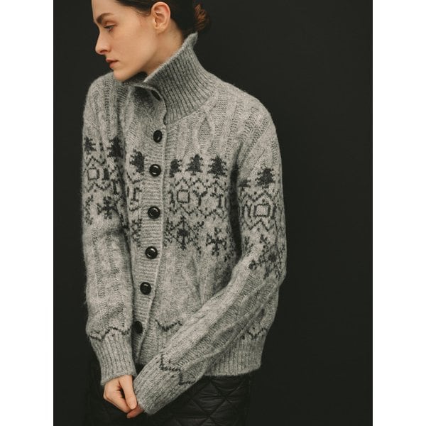 Brushed Nordic Cardigan (grey)