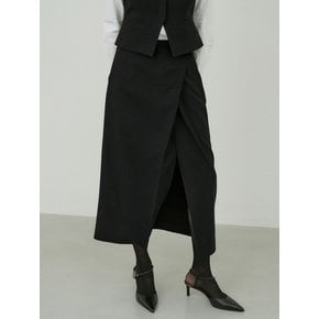 23FW LONG-WRAP SLIT WOOL SK_2COLOR