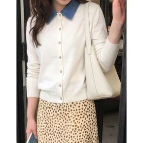 캐주얼 배색카라 집업 가디건 WIDCCD012_P437268681