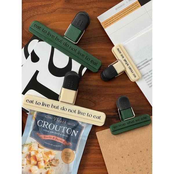 레터링 밀봉 클립 와이드 집게 2size 2color