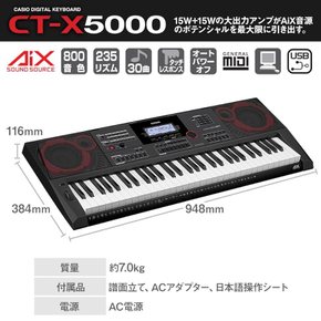 CASIO CT-X5000 스탠드세트 61건반 카시오 키보드 전자 피아노