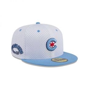 [해외] 1045947 뉴에라 모자 MLB [시카고 컵스] Throwback Mesh 59FIFTY Hat