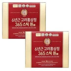 정원삼 6년근 고려홍삼정 365스틱 원 30포 x 2박스