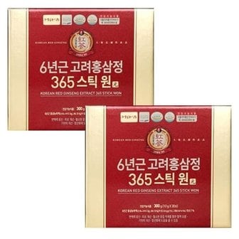  정원삼 6년근 고려홍삼정 365스틱 원 30포 x 2박스