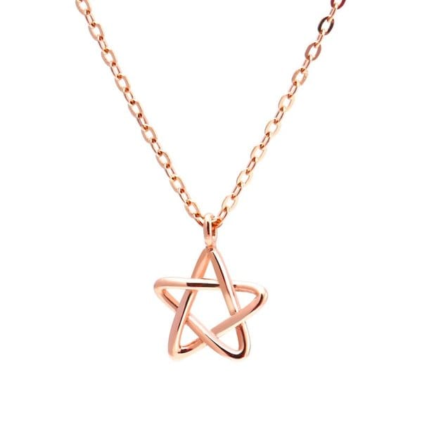 [비앤비골드] 14K 스타 별 와이어 함마링 체인 목걸이 NPN29275