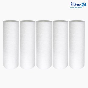 하우징용 멜트브로운 침전필터 10인치 250mm 5마이크론 5개 SET [불순물제거용 국산]