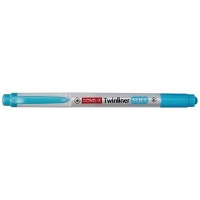 트윈라이너 소프트 형광펜 하늘 1자루 동아연필