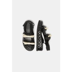슈콤마보니 Frangia polygon sandal(black) DG2AM25032BLK