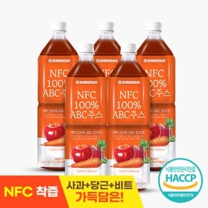 참앤들황토농원 NFC 착즙 ABC주스 1L 5병