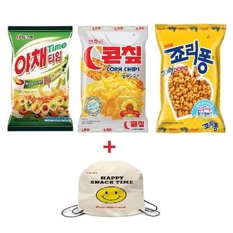  크라운 스마일가방 야채타임 70g 콘칩 70g 죠리퐁 74g