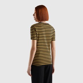 Striped short sleeve t-shirt_3OA6E16A06V1