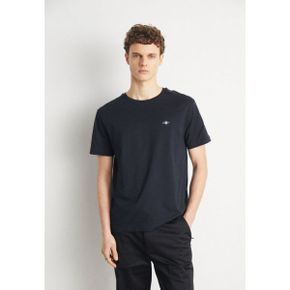 4510905 GANT PRINTED ARCHIVE SHIELD - Basic T-shirt black