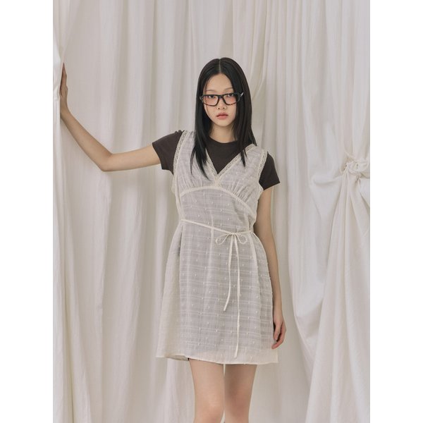 시스루 레이스 레이어드 원피스 AR3WO866