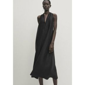 4500084 Massimo Dutti WITH BACK KNOT DETAIL - Day dress black