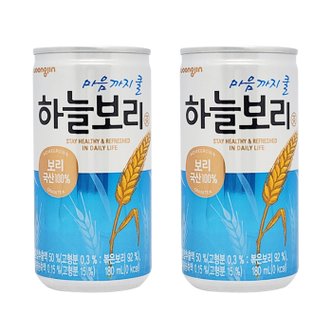  웅진 하늘보리 180ml x 30캔 차음료