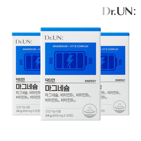 닥터언 마그네슘 3개월 에너지 충전 / 비타민B1 비타민B1 비타민B2 비타민B6 비타민B12