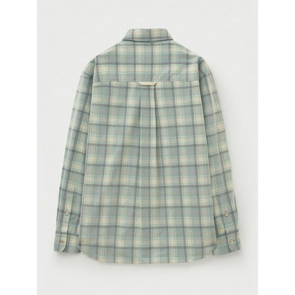 코듀로이 체크 셔츠_블루