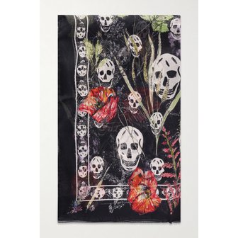 알렉산더맥퀸 프린트 실크 보일 스카프 46376663163019611