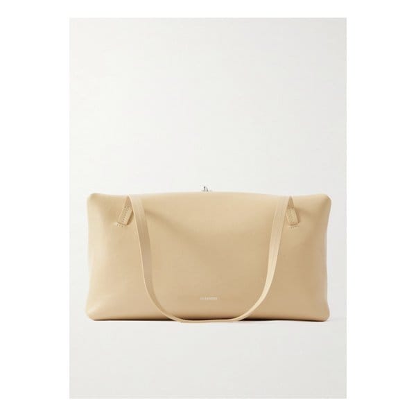 미디엄 가죽 토트 크림 1647597348996703