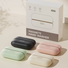 [해외직구]마그네틱 휴대용 듀얼 손난로 USB-C타입 핫팩 3000+3000mah