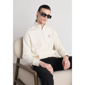 4403695 GANT LOGO SCRIPT HALFZIP - Sweatshirt cream