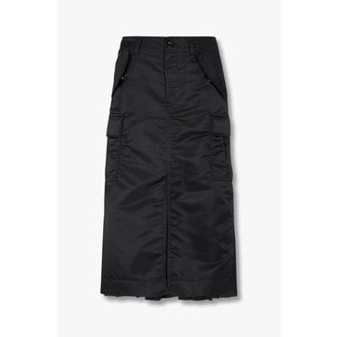 SACAI [사카이] 여성 백 플리티드 나일론 카고 스커트 6415316102