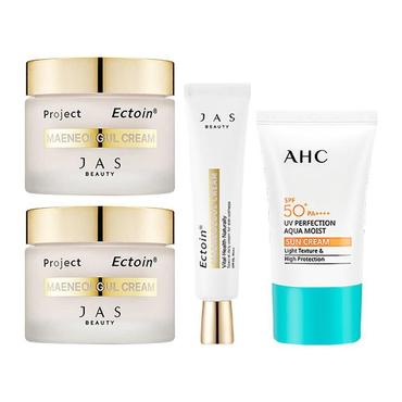 셀러허브 [쟈스] 엑토인 맨얼굴 크림 55ml x2 + 30ml + AHC 아쿠아 선크림 50ml (S10640387)