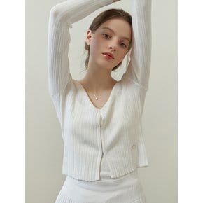 Drawing v cardigan (ivory)