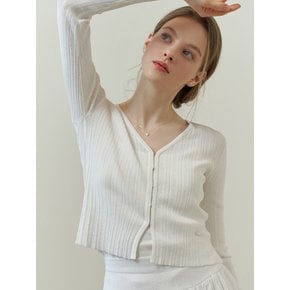 Drawing v cardigan (ivory)