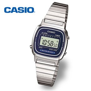 [정품] CASIO 카시오 LA670WA-2DF 여성 전자 메탈시계