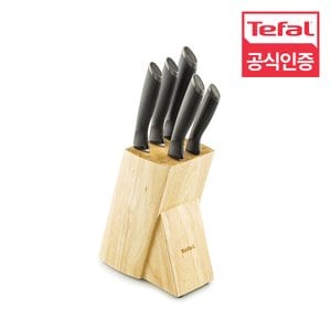 테팔 [한정수량] 테팔 컴포트 칼 우드블록 6P 세트