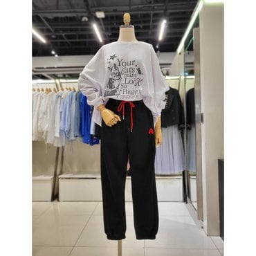 파프리카 캐주얼 캣츠 박스 티셔츠  NJ1TS306