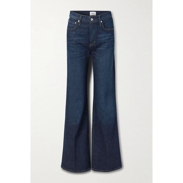 킴벌리 하이웨이스트 플레어 진 다크 데님 46376663163025412