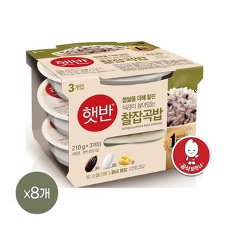  햇반 찰잡곡밥 210g x24개