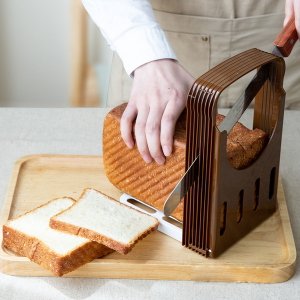 바보사랑 식빵 슬라이서 커터 통식빵 두께조절 커팅기 베이커리 토스트 브레드 써는 기계 틀 K608
