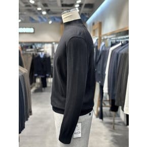 [파주점] 남성 25 S/S 블랙 견 혼방 모크넥 반폴라 니트 RRAMKT02A