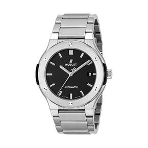 일본 위블로 시계 Hublot HUBLOT Classic Fusion Titanium Bracelet 510.NX.1170.NX 블랙 Dial